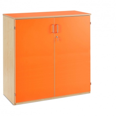 Bubblegum Stock Cupboard with 1 Fixed & 2 Adjustable Shelves