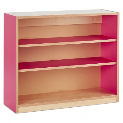 Bubblegum Open Bookcase with 2 Adjustable Shelves (750H)