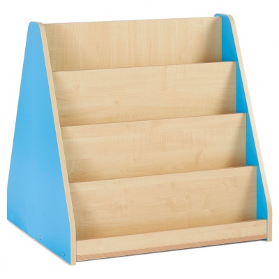 Bubblegum Double Sided Library Unit + 3 Tiered Shelves Each Side