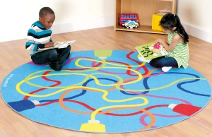 Decorative Colour Tubes Carpet