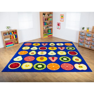 Fruit Large Square Placement Carpet with free runner
