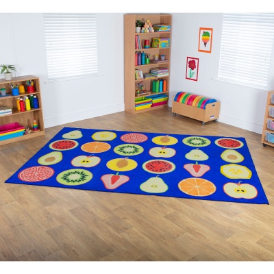 Fruit Rectangular Classroom Placement Carpet
