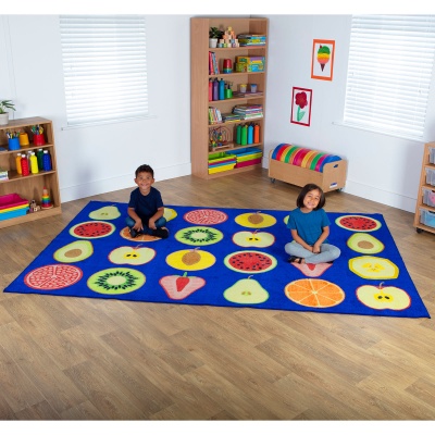 Fruit Rectangular Classroom Placement Carpet