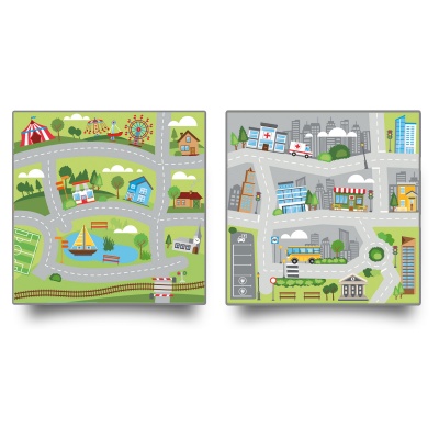 Small World Road Map Set 1 Indoor / Outdoor Carpets
