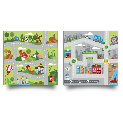Small World Road Map Set 1 Indoor / Outdoor Carpets