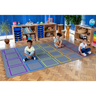 Essentials Rainbow Square Carpet