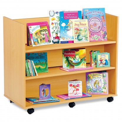 Mobile Library Unit 3 Horizontal Shelves Each Side