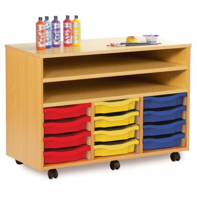 Monarch Shelf Storage With 12 Single or 6 Double Trays
