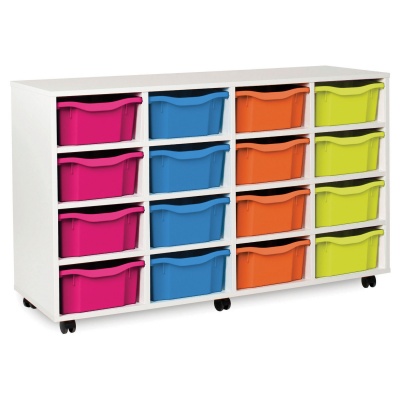 Monarch White Tray Storage (16 Double)