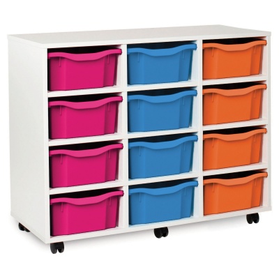Monarch White Tray Storage - Vertical (12 Double)