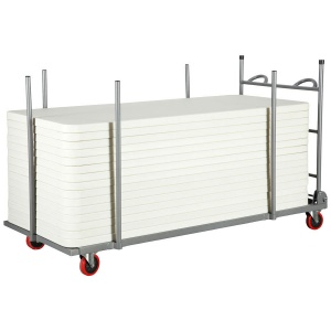 Large Poly-Folding Table Trolley