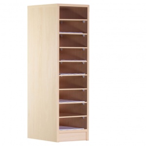 9 Compartment Wooden Pigeon Hole Store (1m)