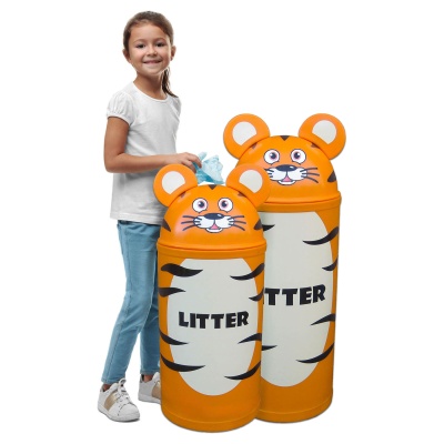 Tiger School Litter Bin