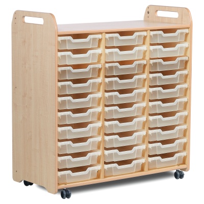 Mobile Storage Unit + 30 Shallow Trays