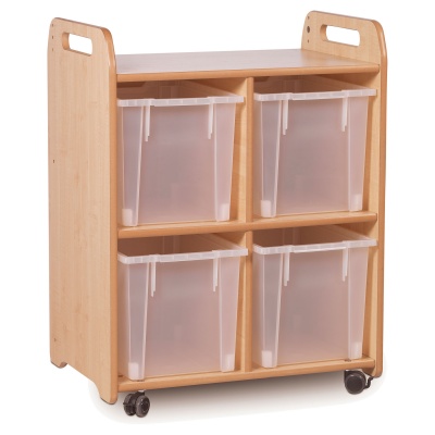 Discovery Shelf Storage (2 Column) + 4 Jumbo Trays