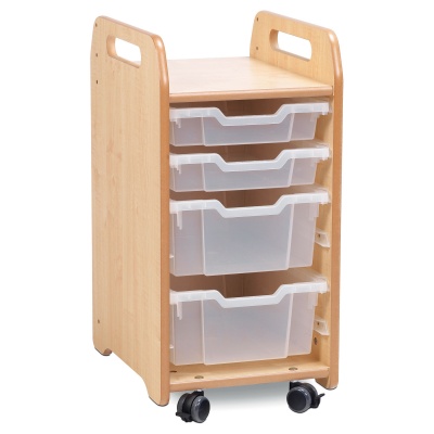 Mobile Storage Unit + 2 Shallow & 2 Deep Trays