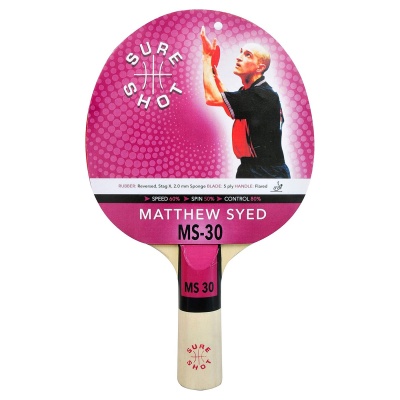 Sure Shot Matthew Syed 30 Table Tennis Bat