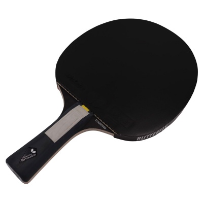 Butterfly Ovtcharov Prime C Tafeltennisbatje, professioneel carbonracket voor prestatiegerichte clubspelers, ITTF-goedkeuring voor wedstrijden, extreem gripvaste en kleverige bekleding voor maximale