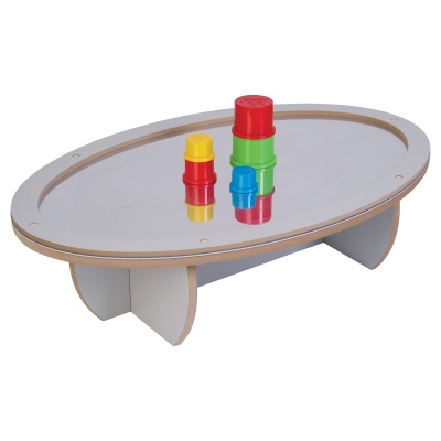 Children's Low Oval Mirror Table