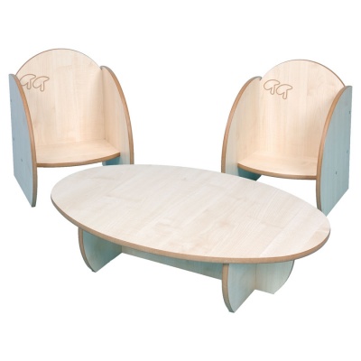 ''Mini'' Children's Small Wooden Table & Chairs