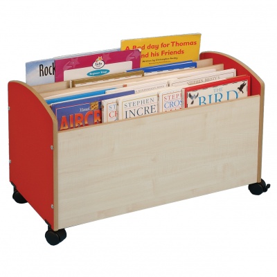 Children's Mobile Big Book Box - Red & Maple