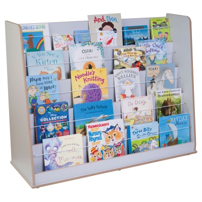 Free Standing Wide Classroom Book Display Unit