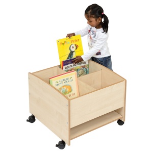 Low Level Four Compartment Kinderbox + Shelf