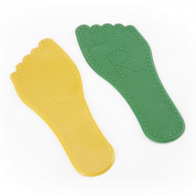 Activate Dimpled Foot Yellow & Green Pair