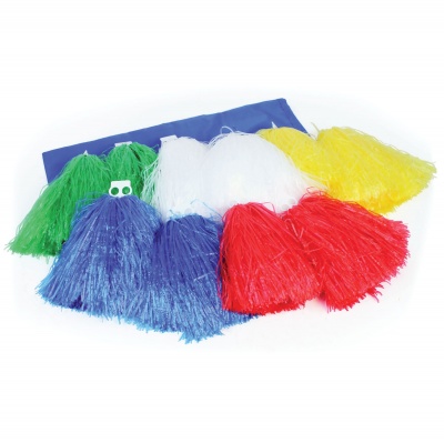 Primary Pom-Poms 140G, Mixed Colours, Set Of 10