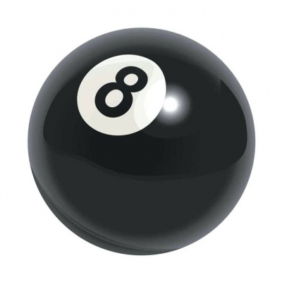 Pool No. 8 Black Ball -2''
