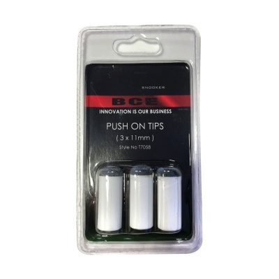 Push On Cue Tips 11mm - Set of 3