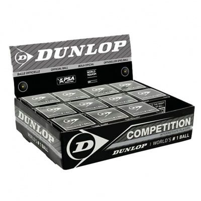 Dunlop Competition Squash Ball - Set of 12