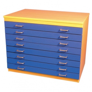 A1 Paper Storage Unit (8 Coloured Drawers)