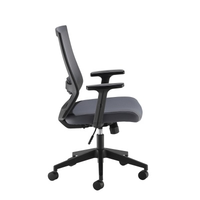 Travis Grey Mesh Back Operator Chair with Grey Fabric Seat