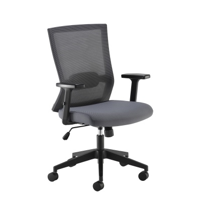 Travis Grey Mesh Back Operator Chair with Grey Fabric Seat