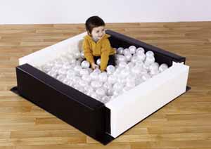 ''Spaces4Play'' Toddler Ballpool - Black & White