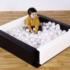 ''Spaces4Play'' Toddler Ballpool - Black & White