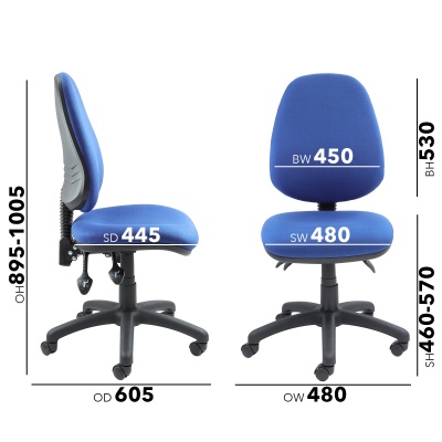 Vantage 200 3 Lever Asynchro Operators Chair