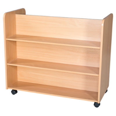 Double-Sided Mobile Bookcase