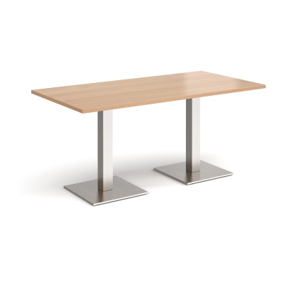 Brescia Rectangular Dining Table with Flat Square Bases