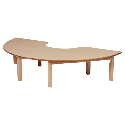 Beech Wood Semi Circle Classroom Table