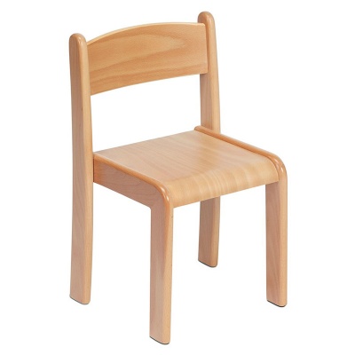 Beech Wood Stacking Chair (Pack of 4)