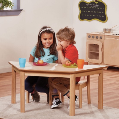 Beech Wood Trapezoidal Classroom Table