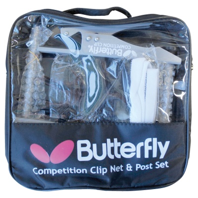 Butterfly Competition Table Tennis Clip Net & Post Set