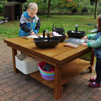 Children's Large Square Table Workstation