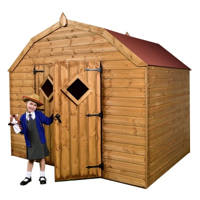 Children's Outdoor Mini-Barn Playhouse