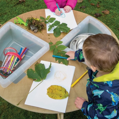 Children's Outdoor Table + Inset Trays