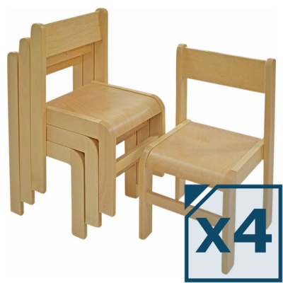 Children's Ply Classroom Chairs (Pack of 4)