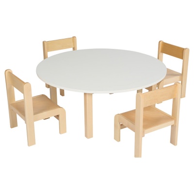 Children's Round Laminate Wooden Table