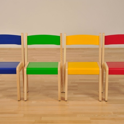 Children's Wooden Stacking Children's Chair (Pack of 4)